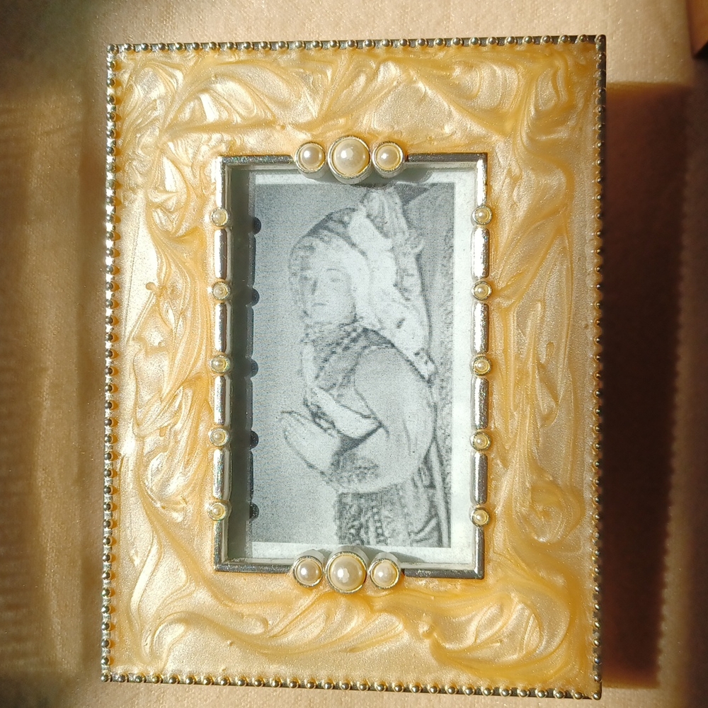Saint Germaine Cousin picture in tabletop picture frame